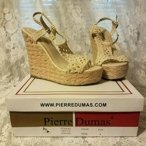 Wicker heeled stacks